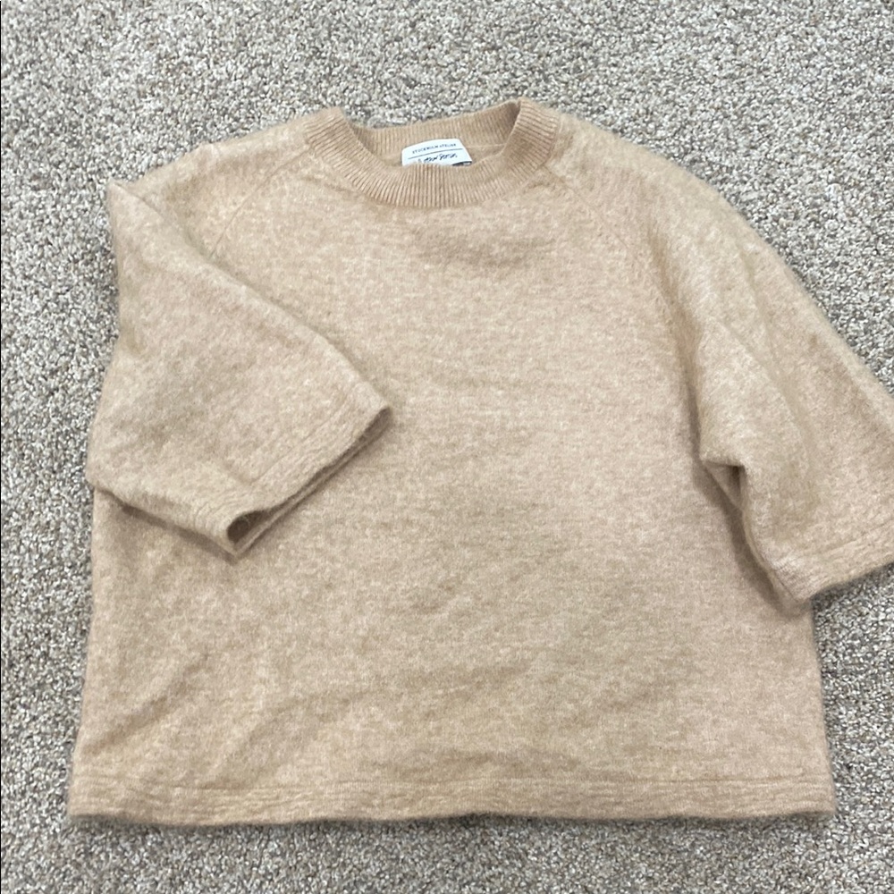 And Other Stories Beige Women's Crew Neck Sweater